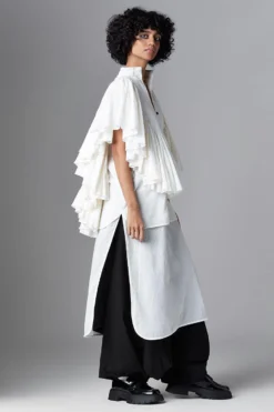 Chola White Long Frill Shirt -Cheap Wovencia Store 03052023ca03 3