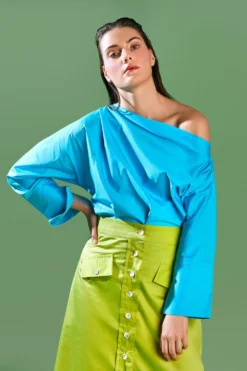 Bennch Lime Green Button Down Skirt 7 Bennch Lime Green Button Down Skirt -Cheap Wovencia Store 051pgsk 4