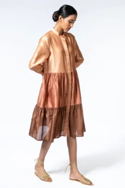 SWGT Colour Blocked Tiered Dress -Cheap Wovencia Store 1011swgt2 3