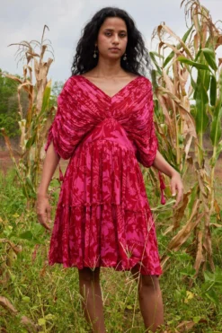 Twinkle Hanspal Sylvie Micro Pleated Dress