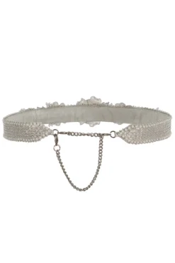 Lovetobag Silver Embellished Waist Belt -Cheap Wovencia Store 10lvb1 4