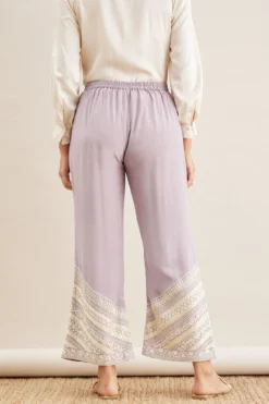 PATINE Lavender Gara Embroidered Pants -Cheap Wovencia Store 111pat23 5