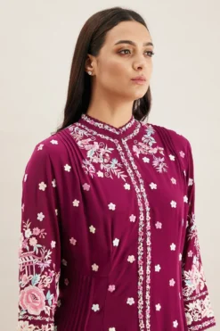 PATINE Maroon Gara Embroidered Dress -Cheap Wovencia Store 111pat9 4