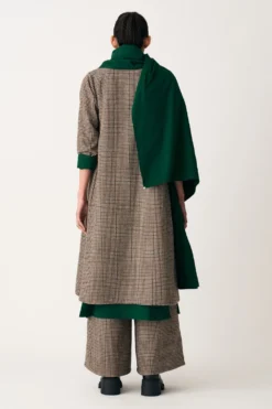 Three Umber Checkered High Waist Broad Bottom -Cheap Wovencia Store 11223te18 3