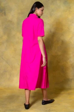 Bodice Pink Pleated Dress -Cheap Wovencia Store 11423bo6 5