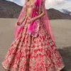 Anushree Reddy Cherry Red Gulzaar Lehenga Set