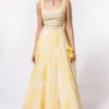 DUARA Yellow Organza Lehenga Set