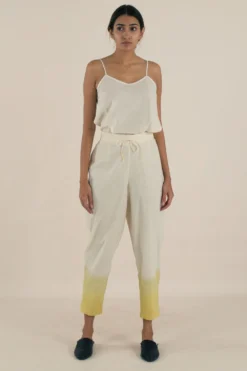 NAMBI-KAI Yellow Narrow Trousers