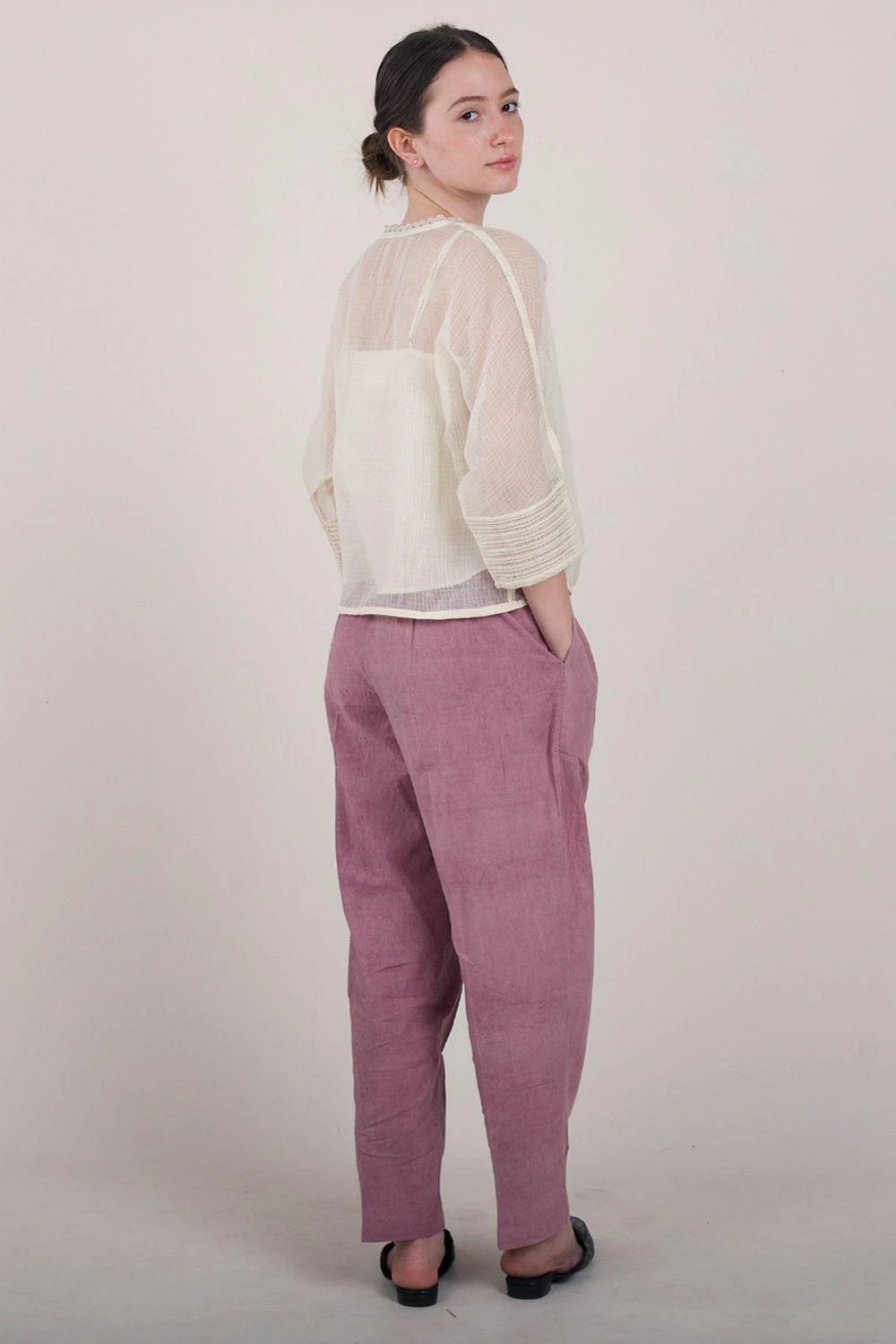 NAMBI-KAI Whisper White Blouse 3 NAMBI-KAI Whisper White Blouse - Image 3