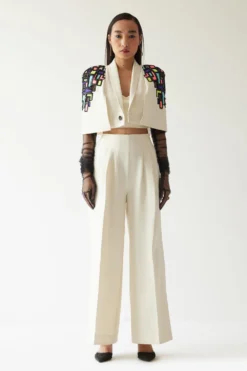 Mini Sondhi White Tailored Pants