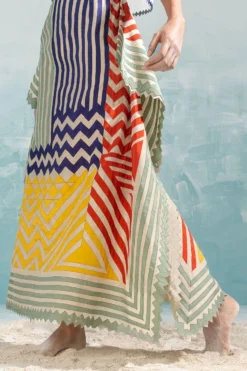 Ikai Beige Draped & Panelled Skirt 8 Ikai Beige Draped & Panelled Skirt -Cheap Wovencia Store 1411ik20 4 1