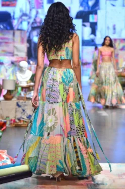 Payal Singhal Green Emma Tropical Printed Cut-out Dress -Cheap Wovencia Store 1411ps5 5