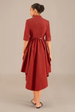 AMPM Lara Bold Red Poplin Dress -Cheap Wovencia Store 151223ampm37 4