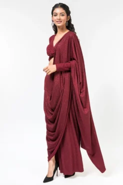 431-88 By Shweta Kapur Rouge Red Tie-up Blouse 7 431-88 By Shweta Kapur Rouge Red Tie-up Blouse -Cheap Wovencia Store 1512sk13 3