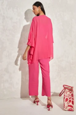 Namrata Joshipura Pink Laurel Floral Embellished Top -Cheap Wovencia Store 1532023nj25 4