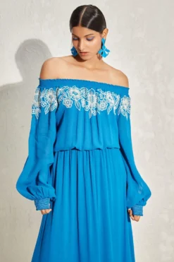 Namrata Joshipura Prussian Blue Wisteria Dress -Cheap Wovencia Store 1532023nj4 3