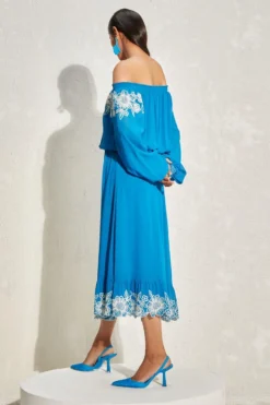 Namrata Joshipura Prussian Blue Wisteria Dress -Cheap Wovencia Store 1532023nj4 5