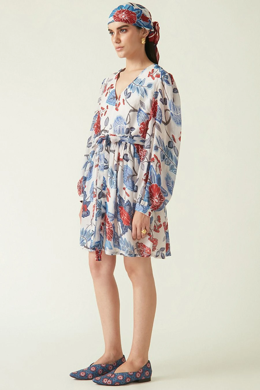 Payal Pratap White Masoni Printed Dress 2 Payal Pratap White Masoni Printed Dress - Image 2