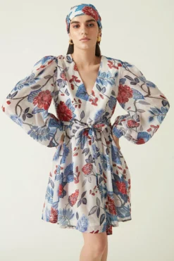 Payal Pratap White Masoni Printed Dress 8 Payal Pratap White Masoni Printed Dress -Cheap Wovencia Store 1711pp21 4