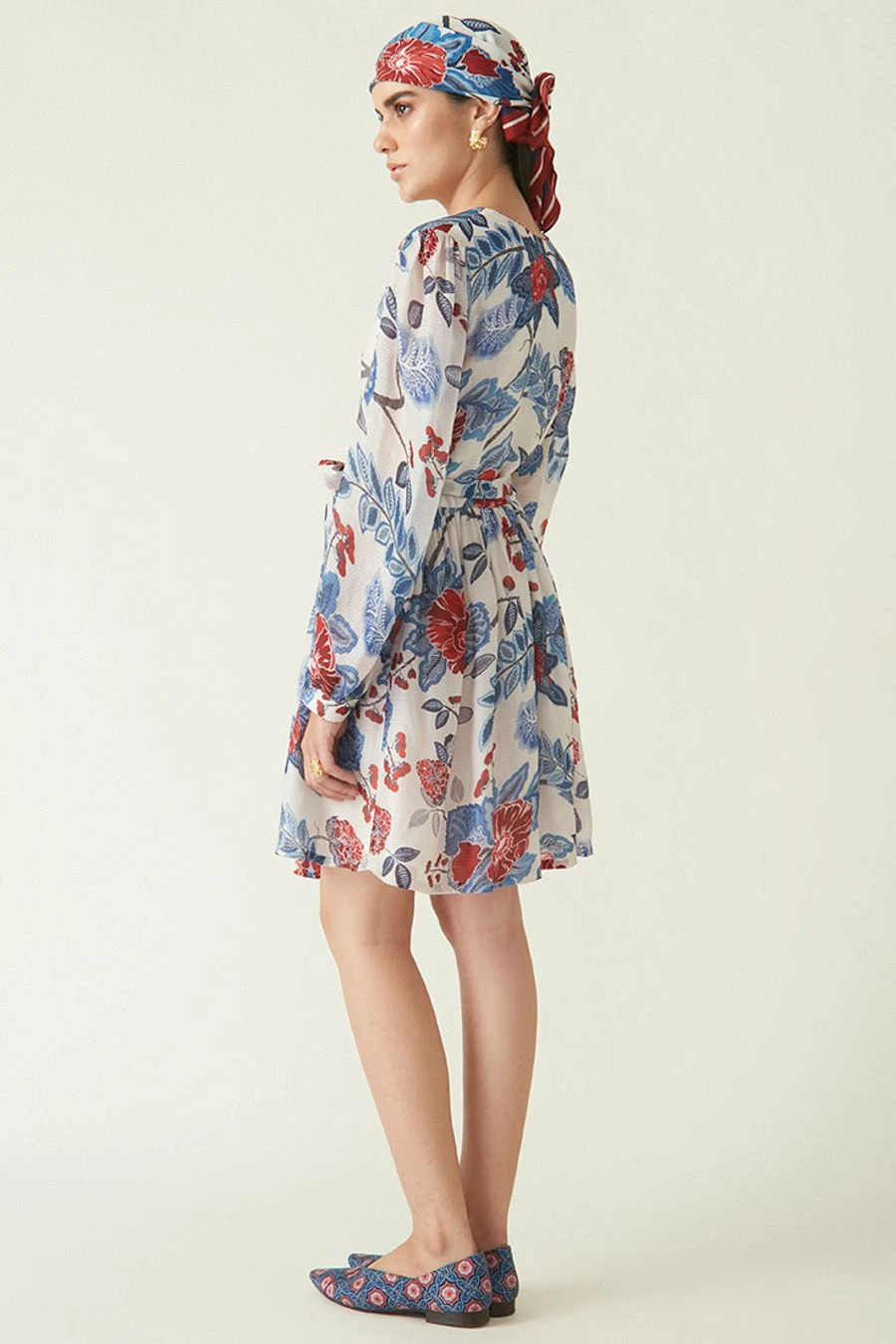 Payal Pratap White Masoni Printed Dress 5 Payal Pratap White Masoni Printed Dress - Image 5