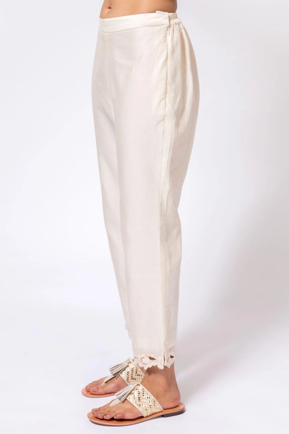 Chandrima Ivory Cutwork Pants 4 Chandrima Ivory Cutwork Pants - Image 4