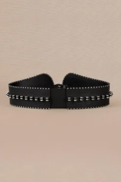 AMPM Accessories Faye Classic Black Leather Belt 5 AMPM Accessories Faye Classic Black Leather Belt -Cheap Wovencia Store 191223ampm17 3