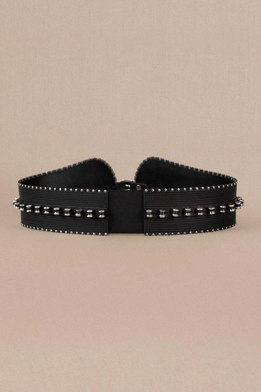 AMPM Accessories Faye Classic Black Leather Belt 3 AMPM Accessories Faye Classic Black Leather Belt - Image 3