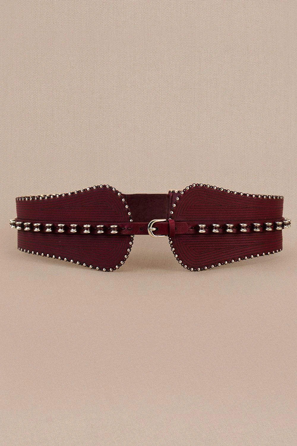 AMPM Accessories Faye Luscious Wine Leather Belt 2 AMPM Accessories Faye Luscious Wine Leather Belt - Image 2