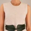 AMPM Accessories Faye Luxuriant Green Leather Belt