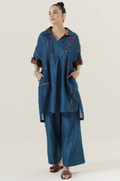 Sunira Designs Blue Mool Ijar Pants
