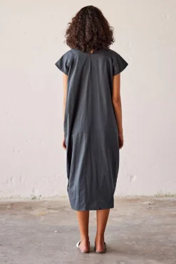 Khara Kapas Sacramento Green V-neck Dress -Cheap Wovencia Store 19923kk34 6