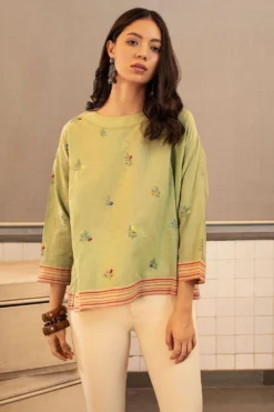 Payal Pratap Krall Round Neck Embroidered Top -Cheap Wovencia Store 1sb 103 g 3