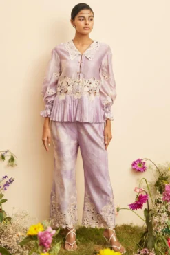 Chandrima Lilac Tie-dye Pants