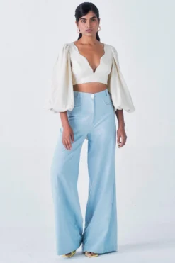 Little Things Off White Kumudini Crop Top
