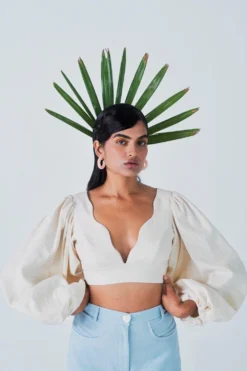 Little Things Off White Kumudini Crop Top -Cheap Wovencia Store 209lt30 3