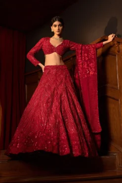 Mishru Stella Floral Embellished Lehenga Set