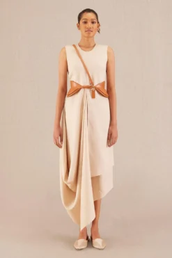 AMPM Accessories Riana Tan Brown Charm Belt