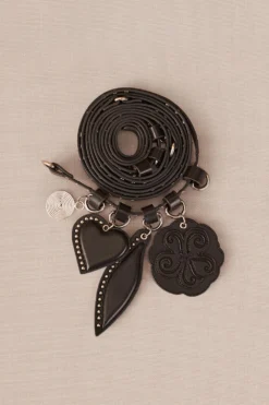 AMPM Accessories Aafia Chic Black Studded Wrap-belt -Cheap Wovencia Store 221223ampm3 3