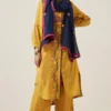 Sunira Designs Yellow Gulzaar Shirt Dress
