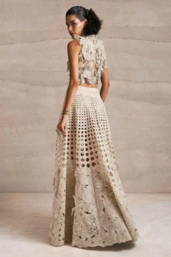 Varun Nidhika Hibiscus Petal Lehenga Set 9 Varun Nidhika Hibiscus Petal Lehenga Set -Cheap Wovencia Store 22923vn1 5