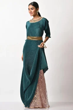 Kiran Uttam Ghosh Gold Embellished Belt -Cheap Wovencia Store 23523kug15 3