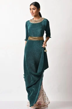 Kiran Uttam Ghosh Gold Embellished Belt -Cheap Wovencia Store 23523kug15 4