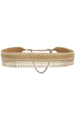 Lovetobag Kiah Gold Embellished Waist Belt -Cheap Wovencia Store 238lb49 2