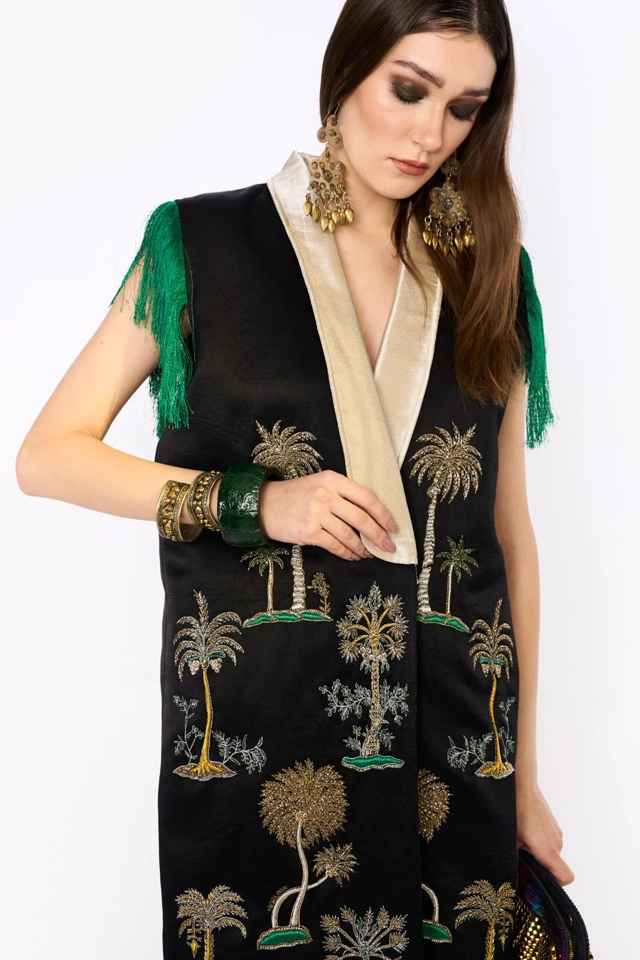 Heirloom By Rara Avis Black Palm Blazer Dress 3 Heirloom By Rara Avis Black Palm Blazer Dress - Image 3