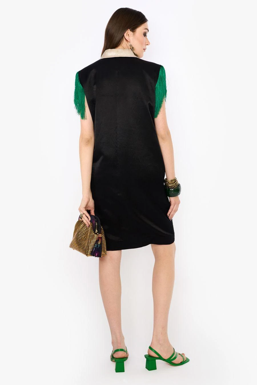 Heirloom By Rara Avis Black Palm Blazer Dress 4 Heirloom By Rara Avis Black Palm Blazer Dress - Image 4