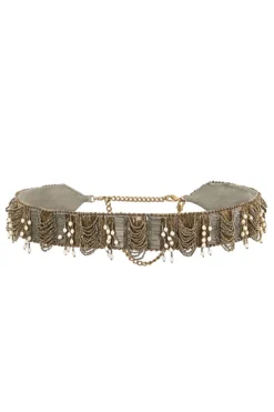 Lovetobag Antique Gold & Silver Ruched Belt -Cheap Wovencia Store 2511lb10 2