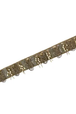 Lovetobag Antique Gold & Silver Ruched Belt -Cheap Wovencia Store 2511lb10 3