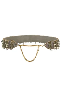 Lovetobag Antique Gold & Silver Ruched Belt -Cheap Wovencia Store 2511lb10 4