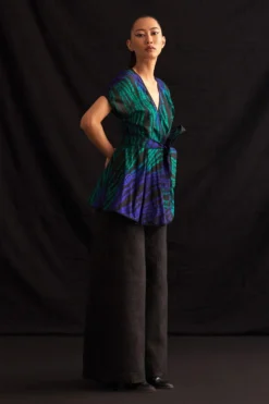 Amrich Lily Handcrafted Shibori Wrap Shirt