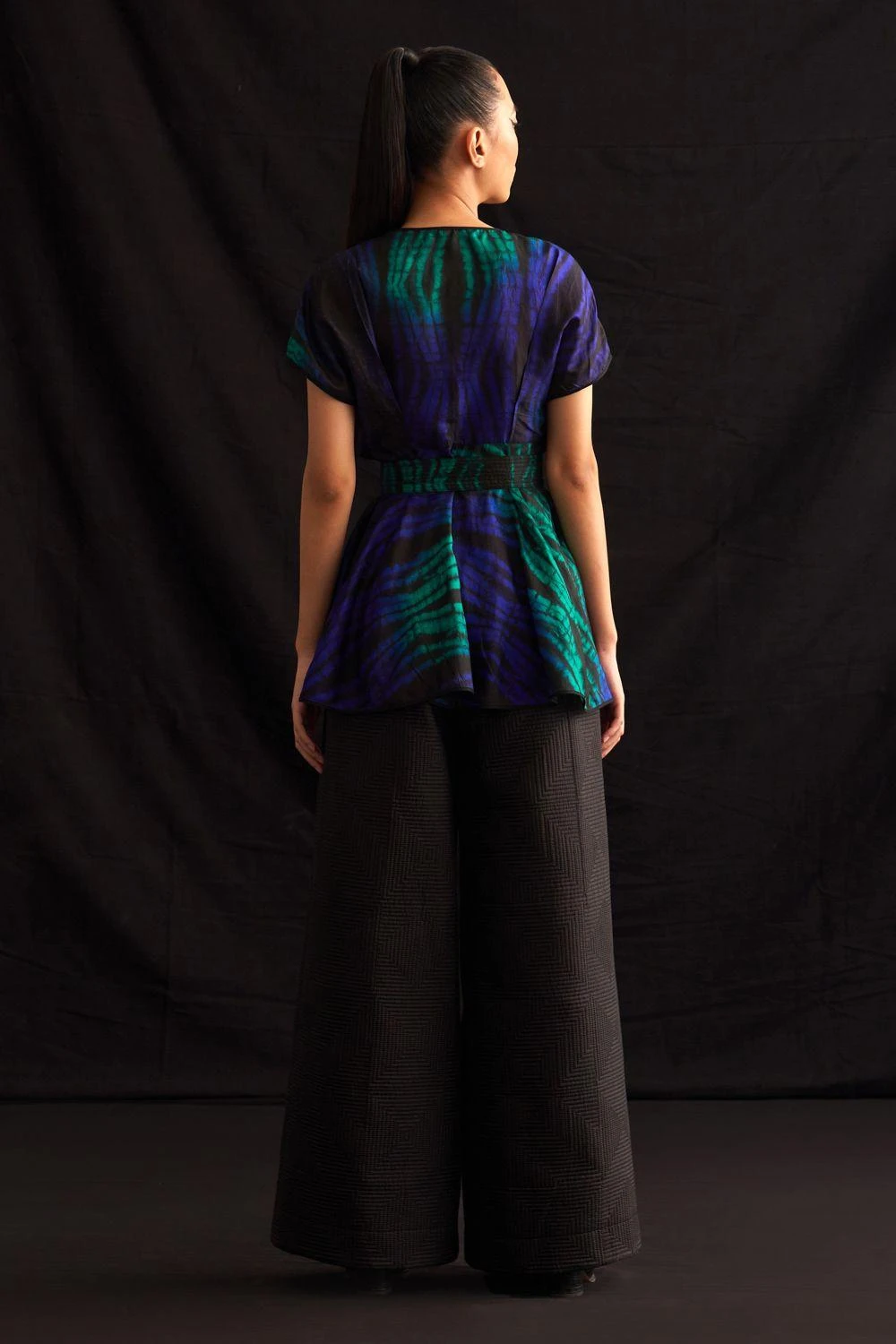 Amrich Lily Handcrafted Shibori Wrap Shirt 3 Amrich Lily Handcrafted Shibori Wrap Shirt - Image 3